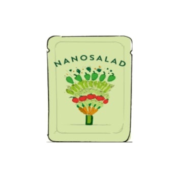 green bread with nanosalad name on it