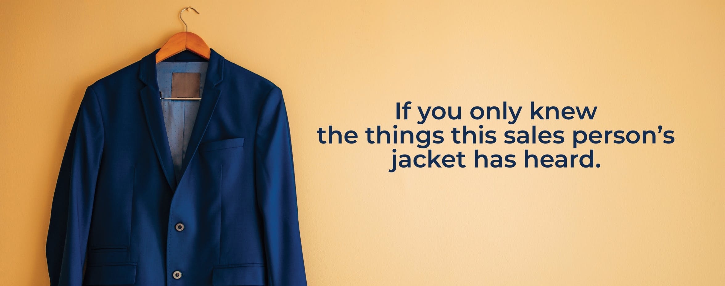 blue coat on a hanger