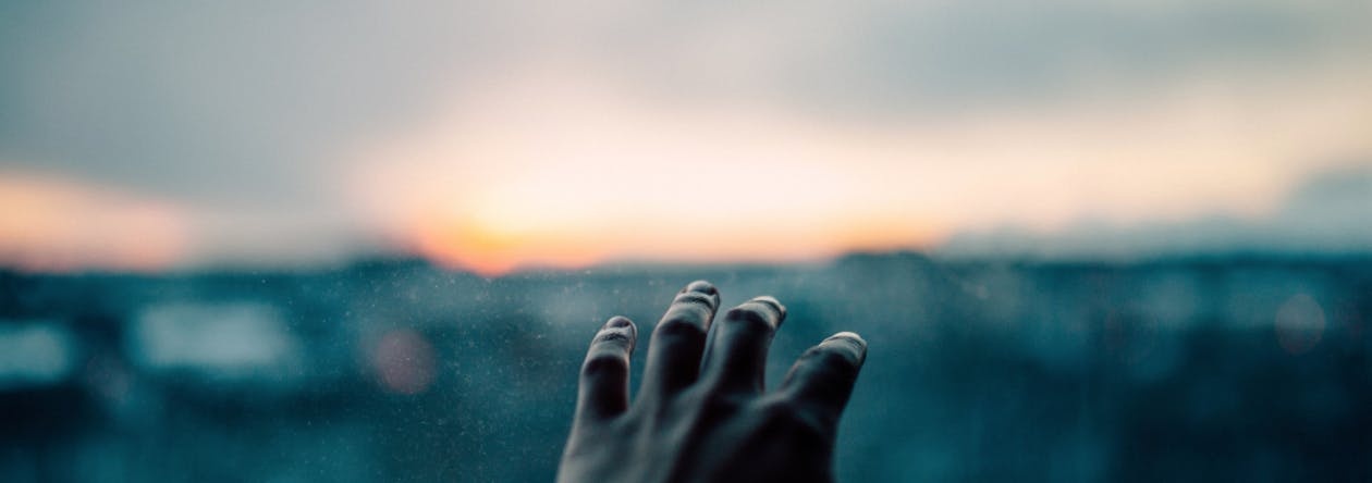 hand reaching out